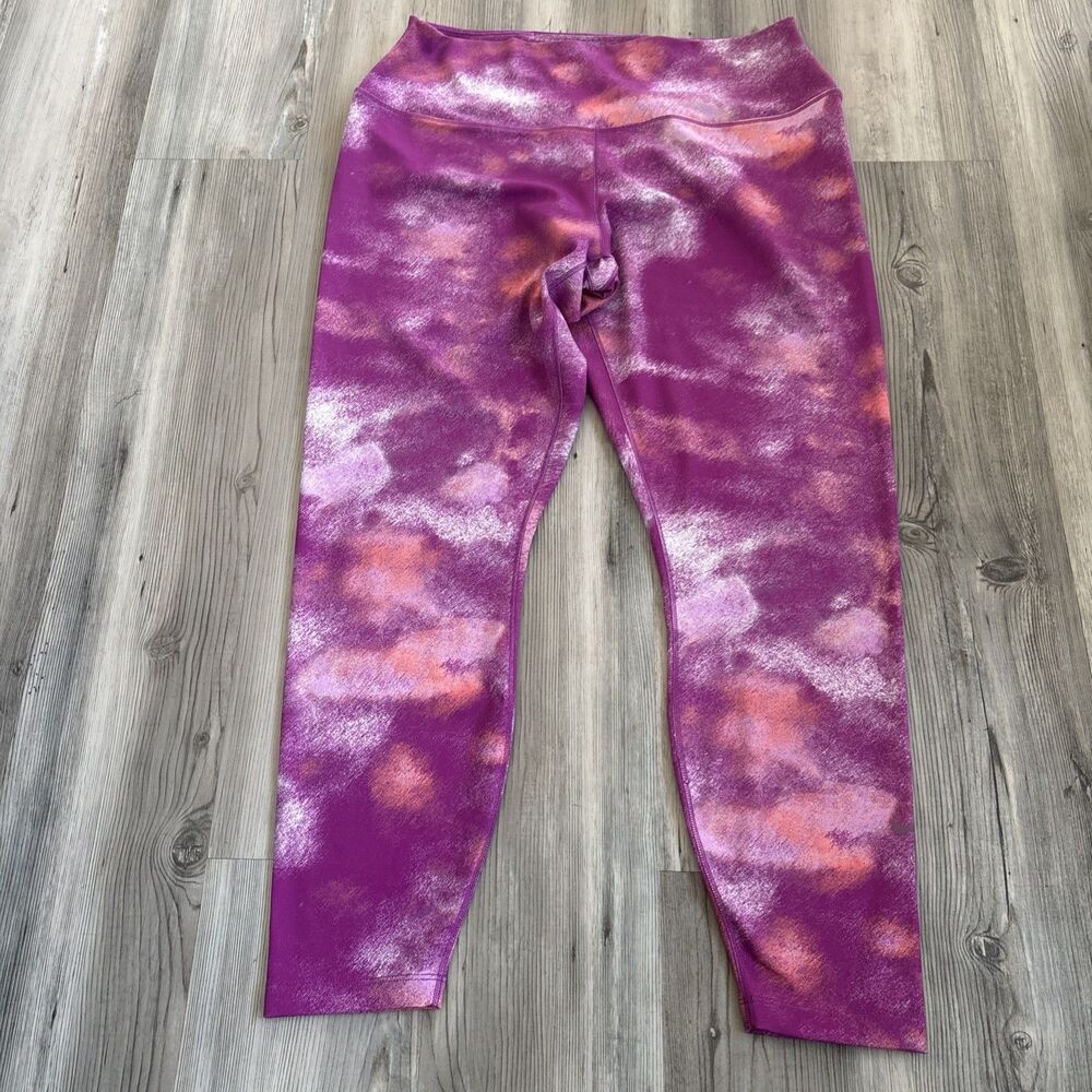 Nike One Dri Fit Pink Athleisure Workout Running Gym Leggings Size XL